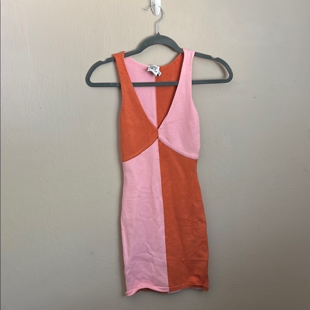 Princess Polly Vibrant Pink and Orange Mini Dress size XS/Small